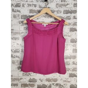 St John Silk Blouse Size‎ Medium Medium Pink Sleeveless